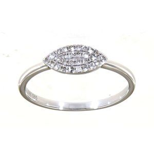 Cluster Diamond Marquise Style Daily Wear Ring White Gold